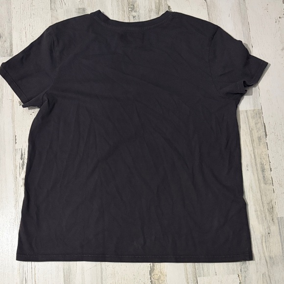 Pact Soft Spun Charcoal V- Neck Tee Size Large - Picture 3 of 6